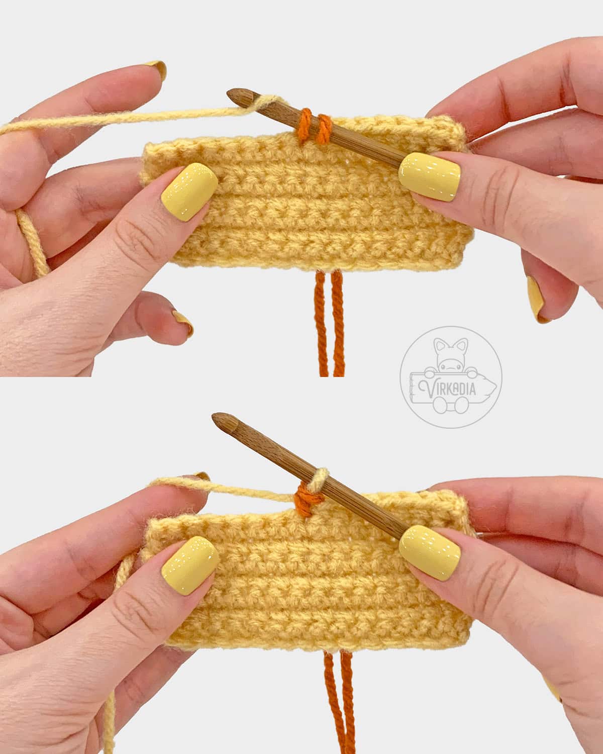 how to change colors mid-row after one stitch crochet tutorial