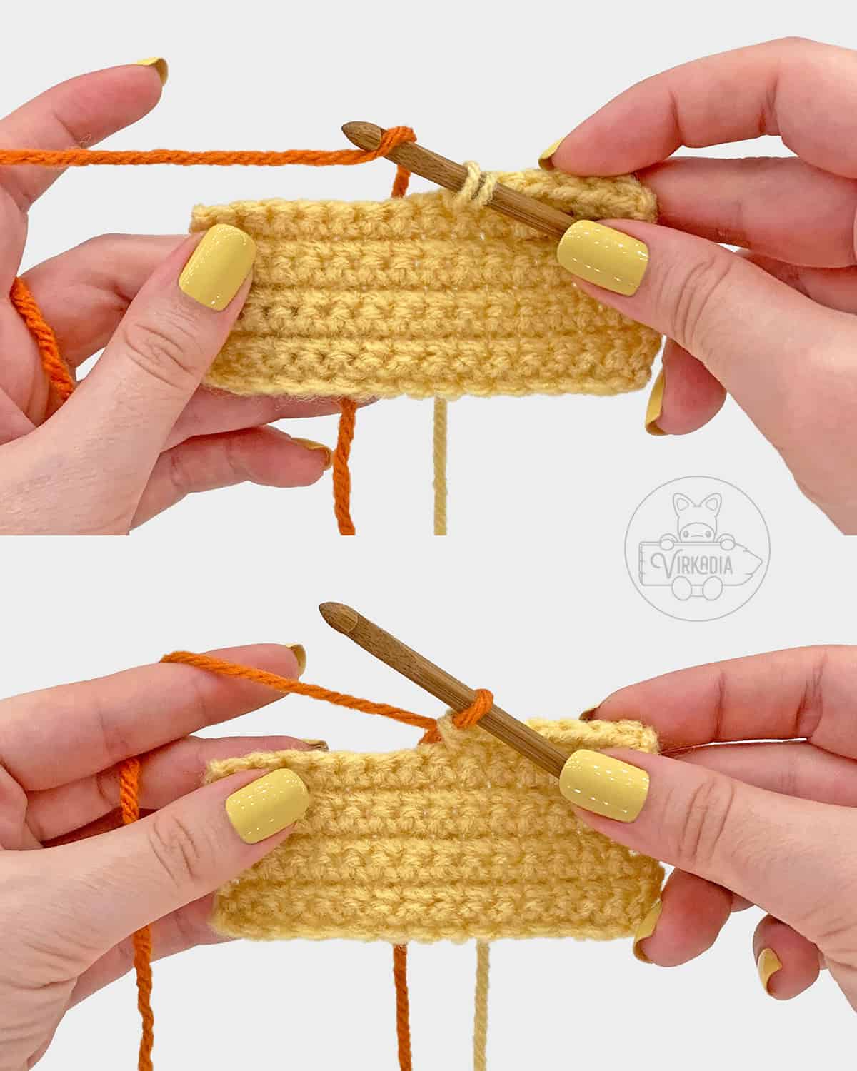 how to change colors in the middle of a row crochet tutorial