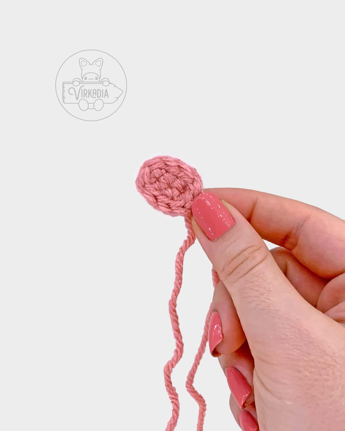 free amigurumi pattern tutorial of how the snout should look