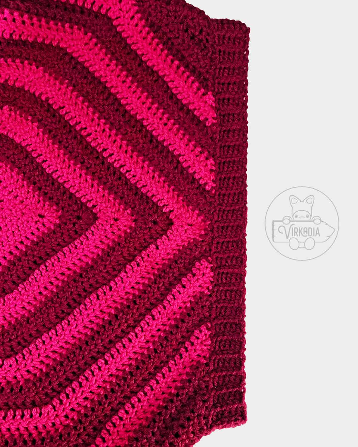 free crochet tutorial of how to do the bottom ribbing