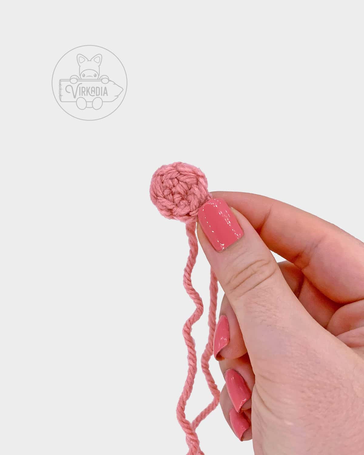 free amigurumi pattern tutorial of how the snout should look