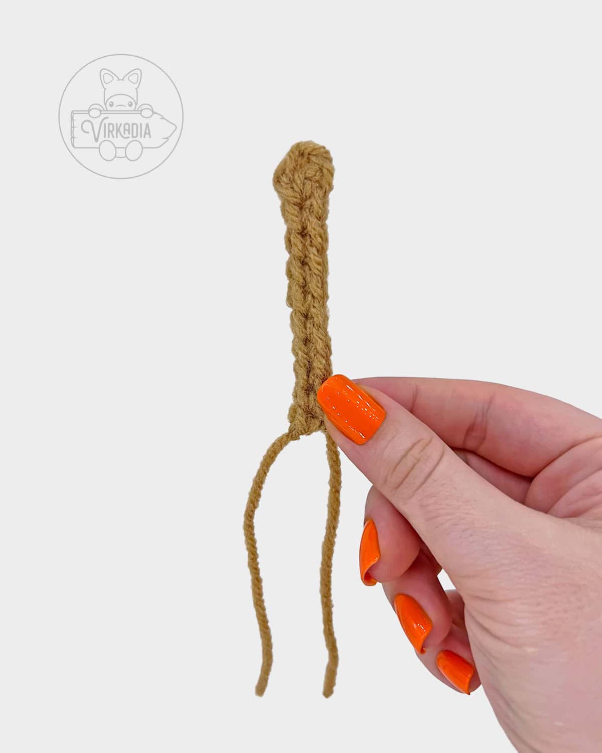 free amigurumi tutorial of how the spoon should look
