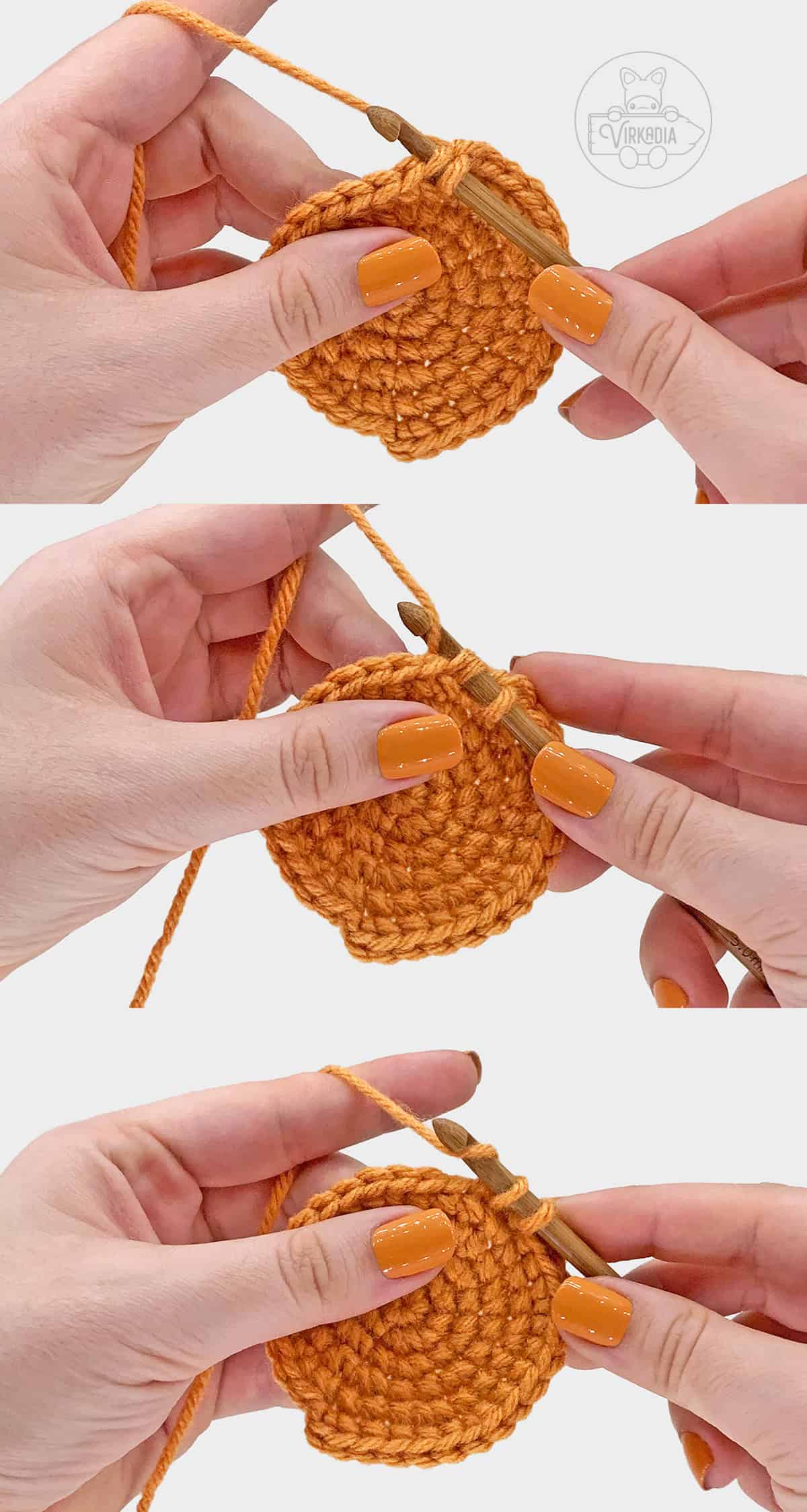 how to do an invisible decrease for amigurumi tutorial