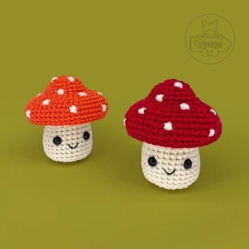 free crochet mushroom amigurumi plushies for DIY fall decor, cottagecore style, and handmade gifts