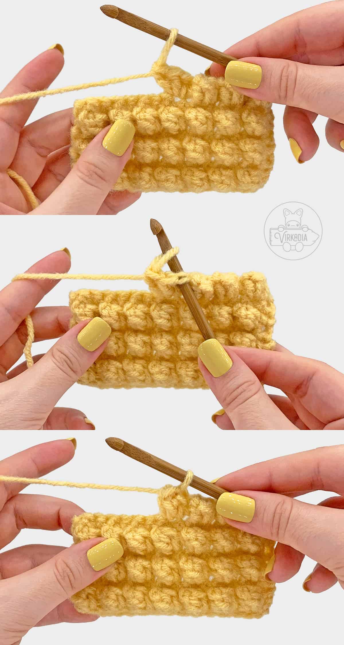 how to do a popcorn stitch crochet tutorial