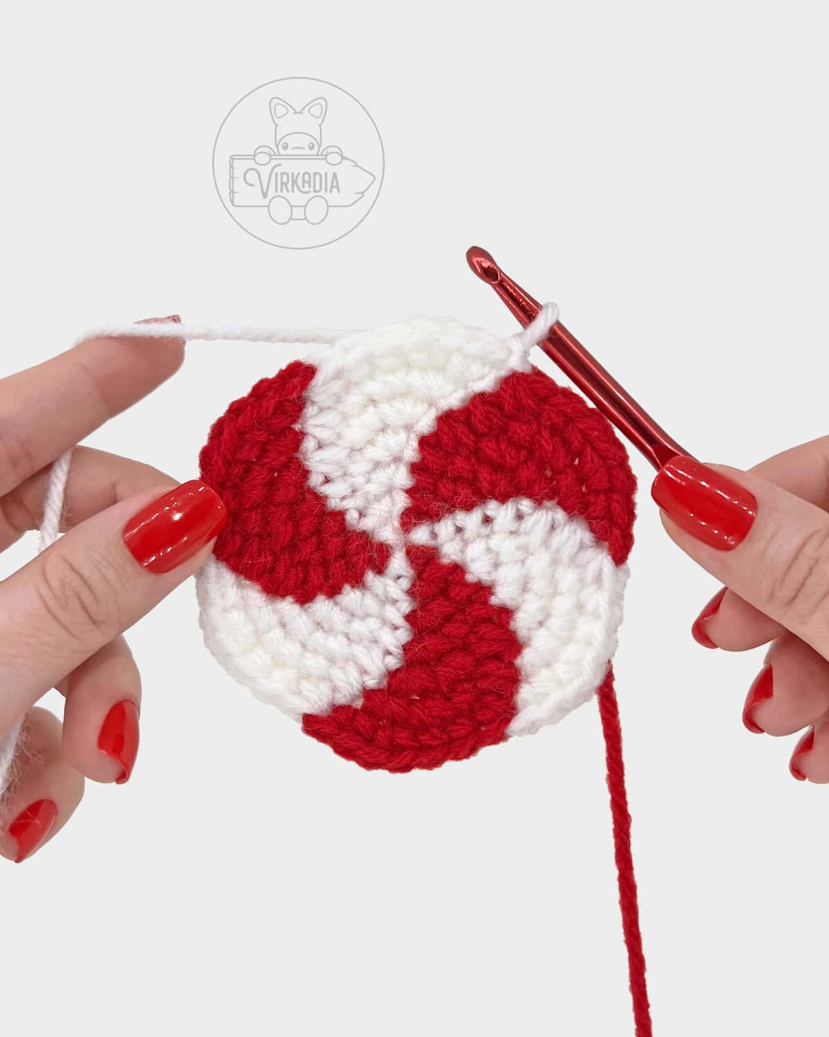 free amigurumi pattern tutorial of how round 7 should look
