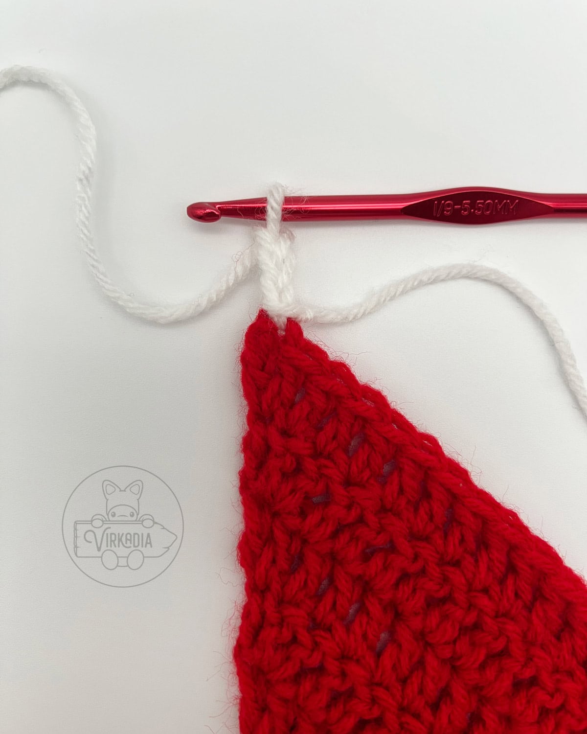 free striped scarf pattern tutorial of how to change colors