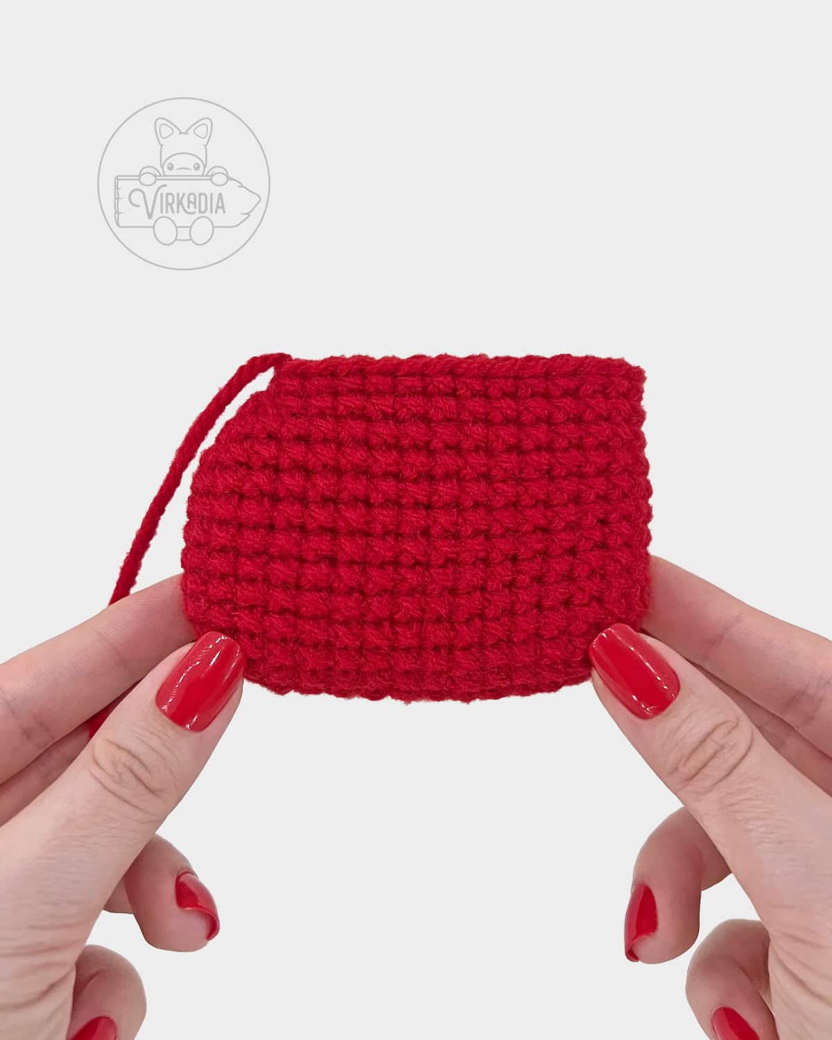 free amigurumi pattern tutorial of how your piece should look after round 13