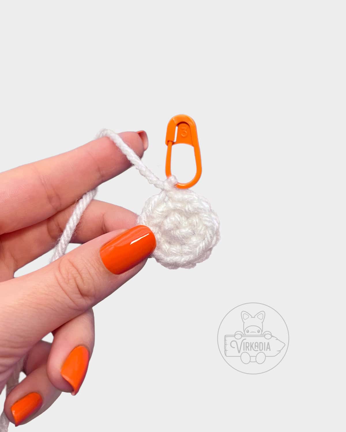 free amigurumi tutorial of how round 2 should look