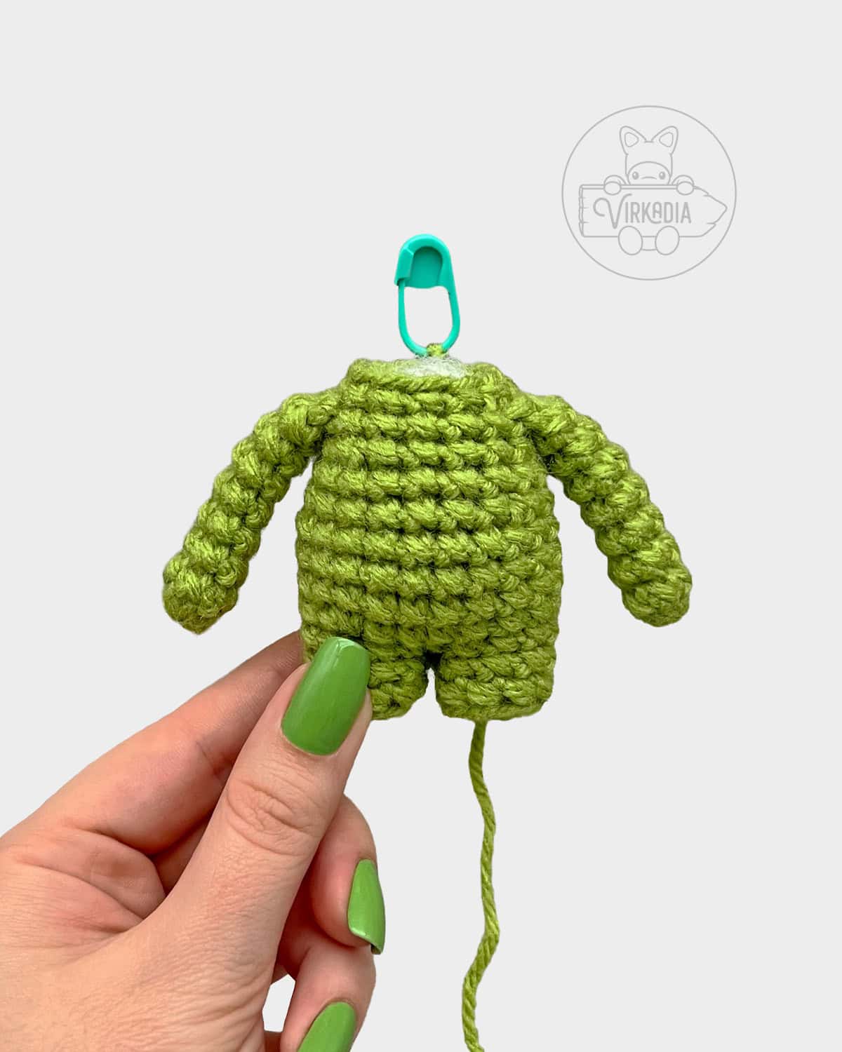 free Little Crochet Guy doll tutorial of how the finished body should look